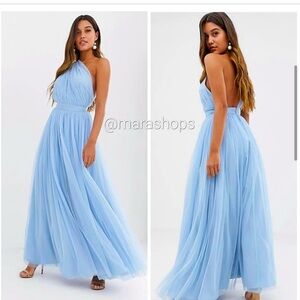 ASOS Baby Blue Tulle One Shoulder Dress